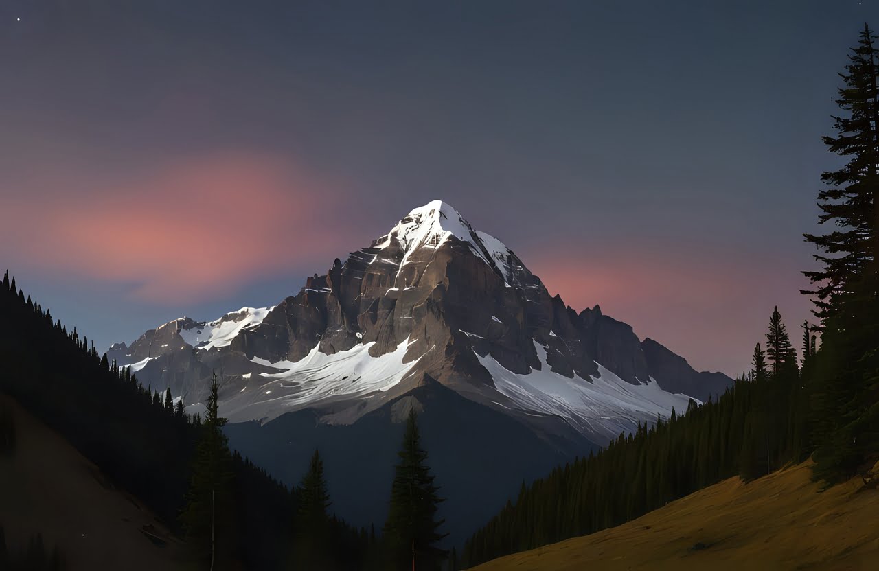 mountain nature sky landscape night horizon 1684064